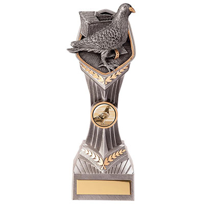 220mm Pigeon Trophy Silver Gold