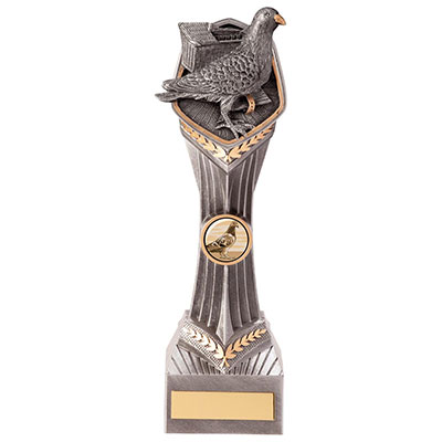 240mm Pigeon Trophy Silver Gold