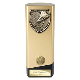 Gold Prime Cobra Badminton Trophy 190mm