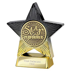 Gold Superstar Star Performer Award 110mm
