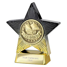 Gold Superstar Reading Award 110mm