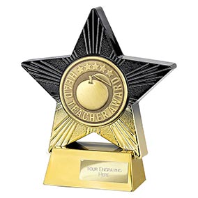 Gold Superstar Head Teacher Award 140mm
