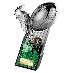 The Marauders Green Shirt Rugby Trophy 190mm