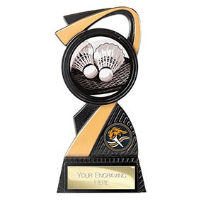 155mm Mania Badminton Trophy