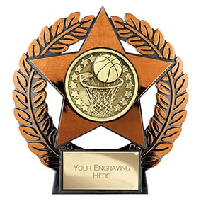 Emperor Star Bronze Basketball Plaque