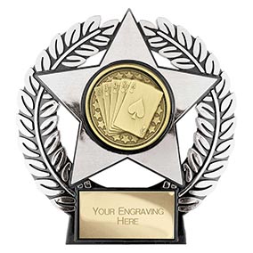 Emperor Star Silver Poker Plaque