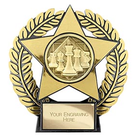 Emperor Star Gold Chess Plaque