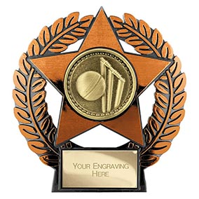 Emperor Star Bronze Cricket Plaque