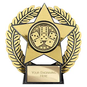 Emperor Star Gold Dominoes Plaque