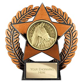 Emperor Star Bronze Equestrian Plaque