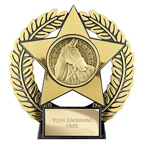 Emperor Star Gold Equestrian Plaque