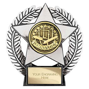 Emperor Star Silver Gymnastics Plaque