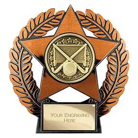 Emperor Star Bronze Hockey Plaque