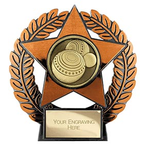 Emperor Star Bronze Lawn Bowls Plaque