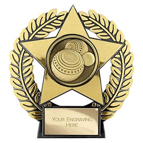 Emperor Star Gold Lawn Bowls Plaque