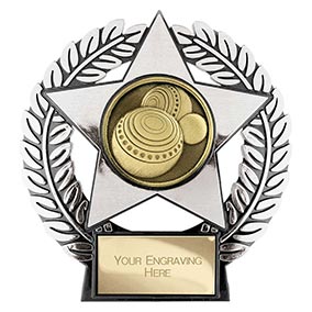 Emperor Star Silver Lawn Bowls Plaque