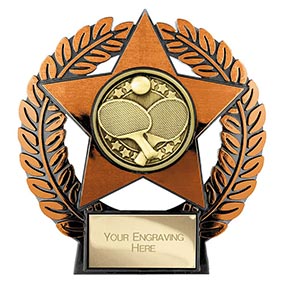 Emperor Star Bronze Table Tennis Plaque