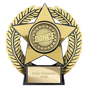 Gold Emperor Star Dance Trophy 120mm