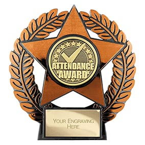 Emperor Star Bronze Attendance Award Plaque