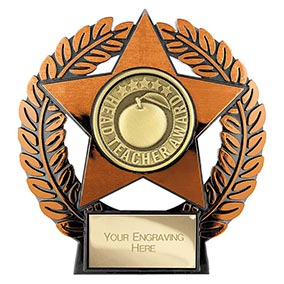 Emperor Star Bronze Head Teacher Award Plaque