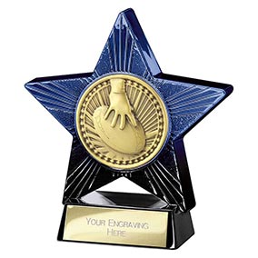 Blue Superstar Rugby Trophy 110mm