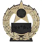 Mega Star Gold Plaque 4in
