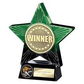 Green Superstar Winner Trophy 140mm