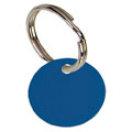 Round Blue Anodised Alum Tag