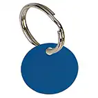 Round Blue Pet Tag 19mm