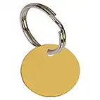 Round Gold Pet Tag 19mm