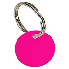 Round Pink Pet Tag 27mm