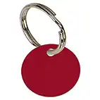 Round Red Pet Tag 19mm