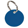 Round Blue Anodised Alum Tag