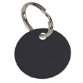 Round Black Anodised Alum Tag