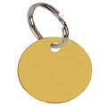 Round Gold  Anodised Alum Tag