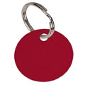 Round Red  Anodised Alum Tag