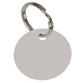Round Silver Anodised Alum Tag