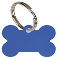 Bone Blue Anodised Alum Tag