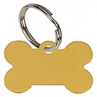 Bone Gold Pet Tag 38mm