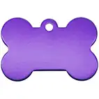 Bone Purple Pet Tag 31mm