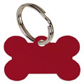 Bone Red Anodised Alum Tag