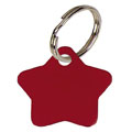 Star Red Anodised Alum Tag