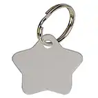 Star Silver Anodised Alum Tag