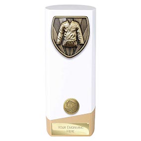 White Prime Cobra Martial Arts Trophy 190mm