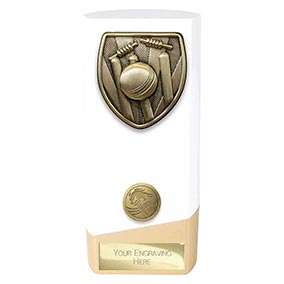 White Prime Cobra Cricket Trophy 160mm