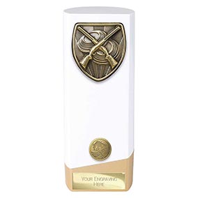 White Prime Cobra Clay Pigeon Trophy 190mm
