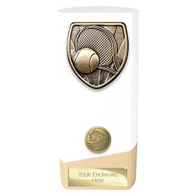 White Prime Cobra Tennis Trophy 160mm