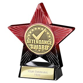 Red Superstar Attendance Award 110mm