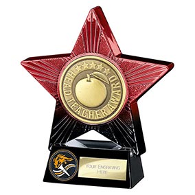 Red Superstar Head Teacher Award 140mm