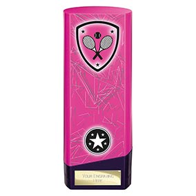 Pink Prime Tennis Trophy 190mm